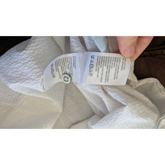 Tommy Bahama Nova Wave Button Up Shirt Large Seersucker Camp White Resort Wear - Picture 9 of 12